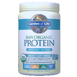 Garden of Life Raw Organic Protein Powder, Unflavored, 22g Protein, 1.2lb,  19.8oz - Walmart.com